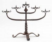 SPANISH WROUGHT IRON FIVE LIGH