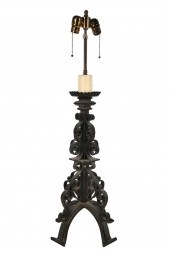 SPANISH WROUGHT IRON TABLE LAM