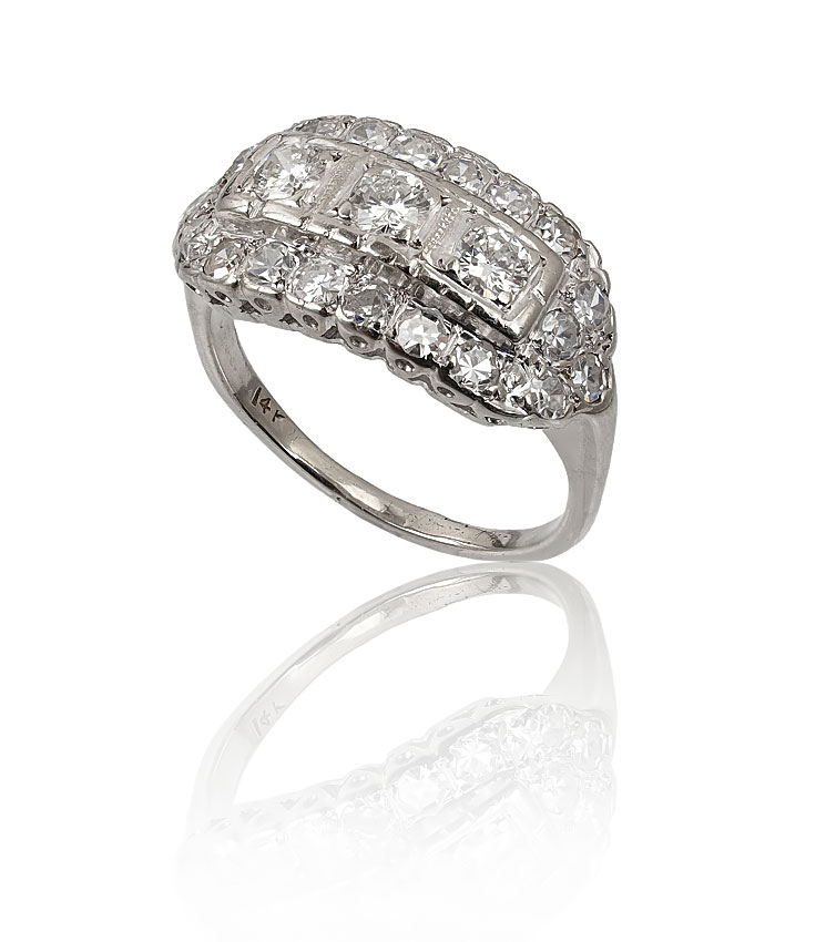 SPARKLY 1 CT DIAMOND RING: 14K