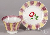 SPATTER CUP AND SAUCERYellow a