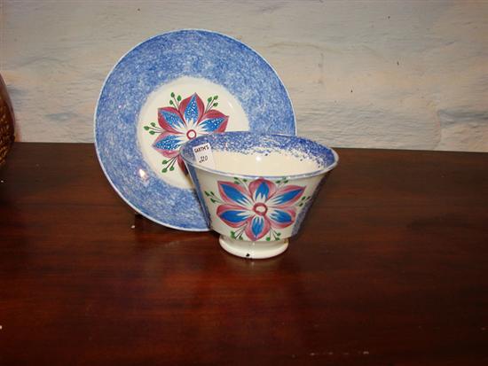 SPATTERWARE HANDLELESS CUP AND