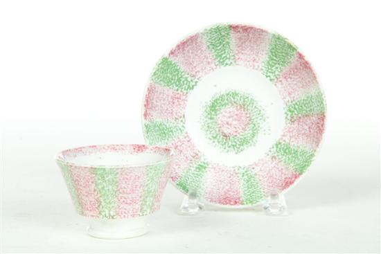 ***SPATTERWARE HANDLELESS CUP AND