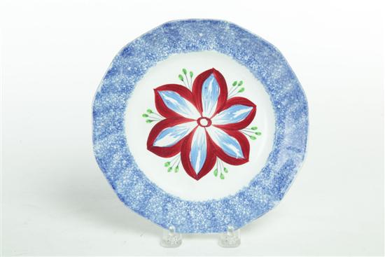 SPATTERWARE PLATE.  England  2nd