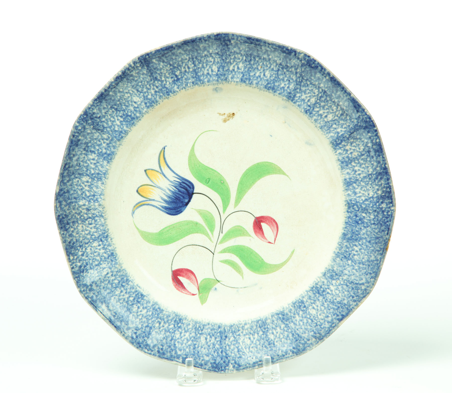 SPATTERWARE PLATE.  England  2nd