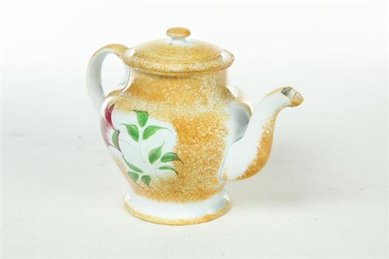 SPATTERWARE TEAPOT.  England  2nd