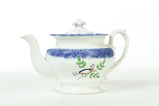 SPATTERWARE TEAPOT.  England  2nd