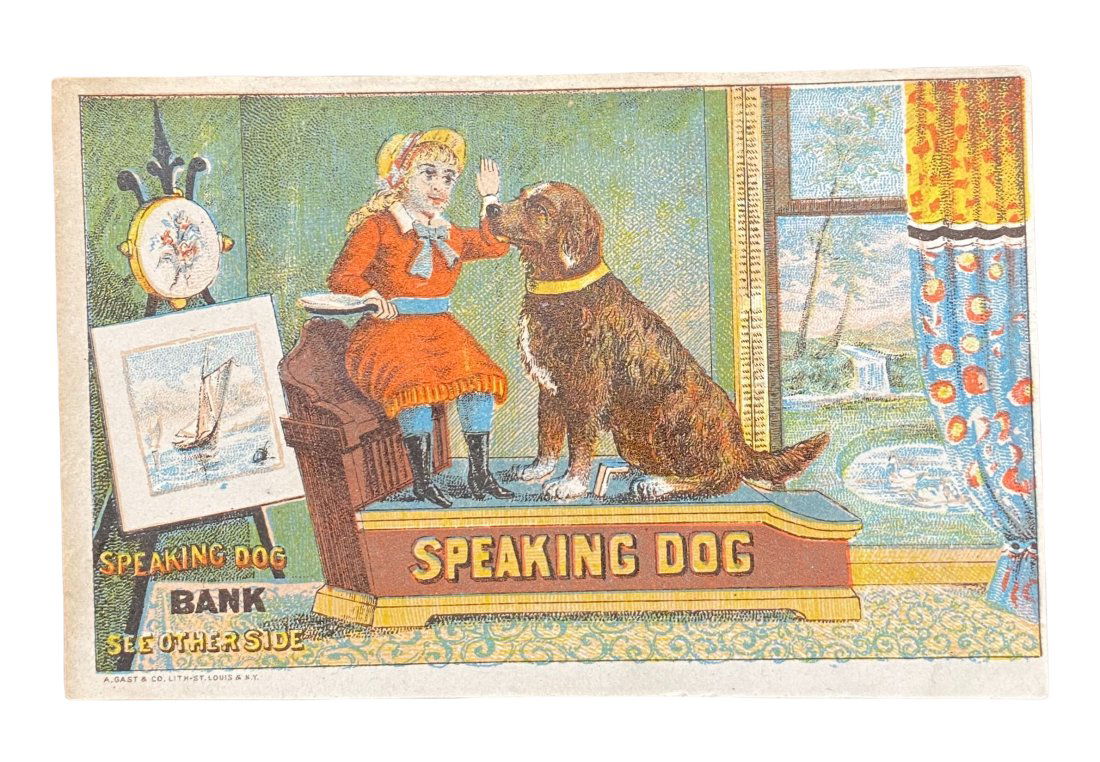 SPEAKING DOG MECHANICAL BANK