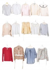 Special collar vintage blouses