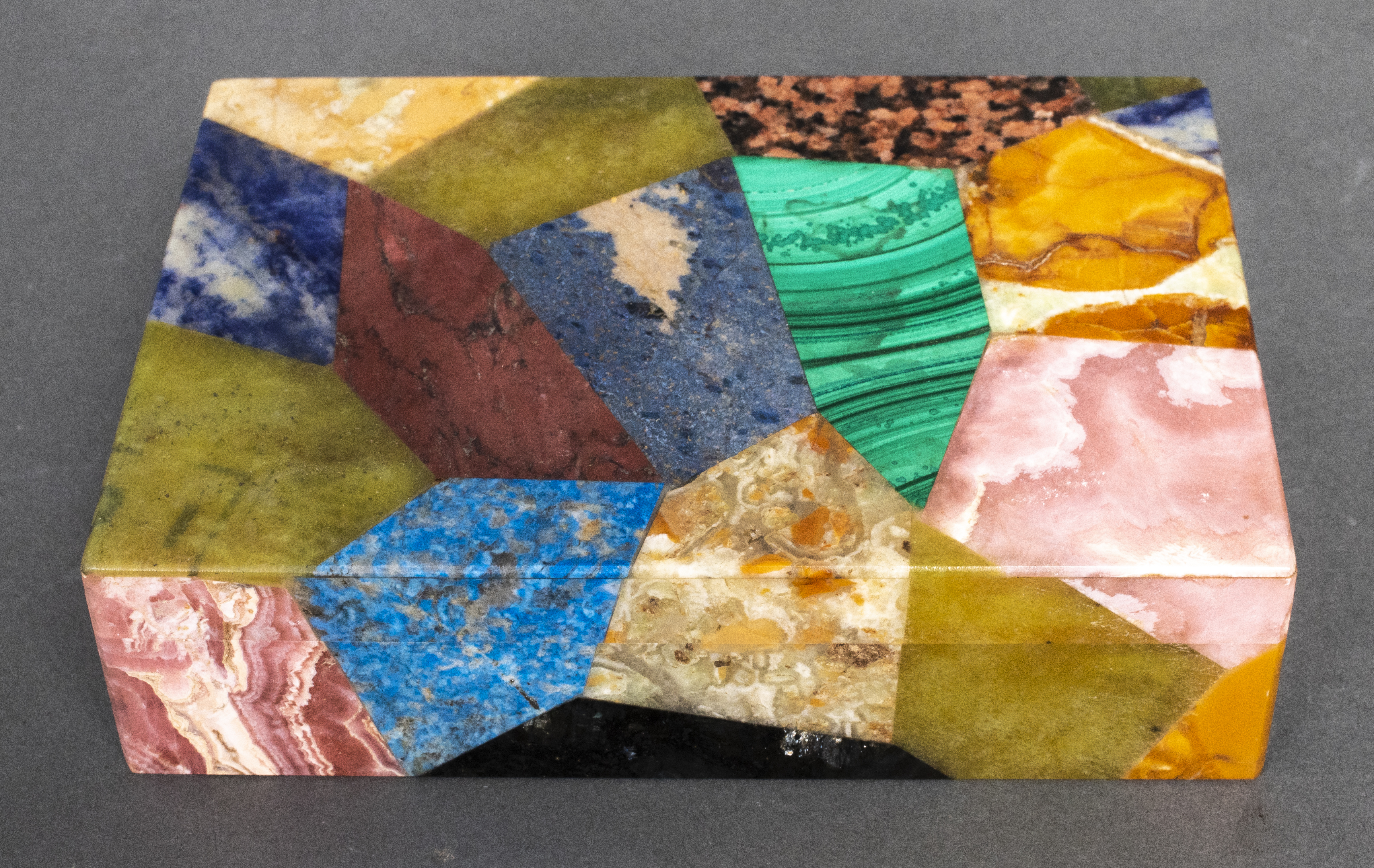 SPECIMEN HARDSTONE VENEERED BOX