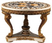 SPECIMEN MARBLE TOP CENTER TAB