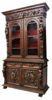 SPECTACULAR FRENCH CARVED OAK