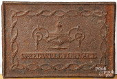 SPEEDWELL FURNACE STOVE PLATE<