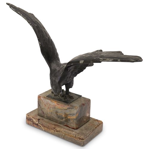 SPELTER EAGLE STATUEDESCRIPTION: