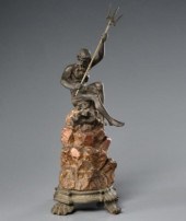 SPELTER FIGURE OF NEPTUNEA spe