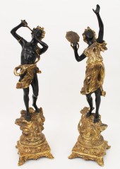 SPELTER FIGURES, LA DANSE, AFT