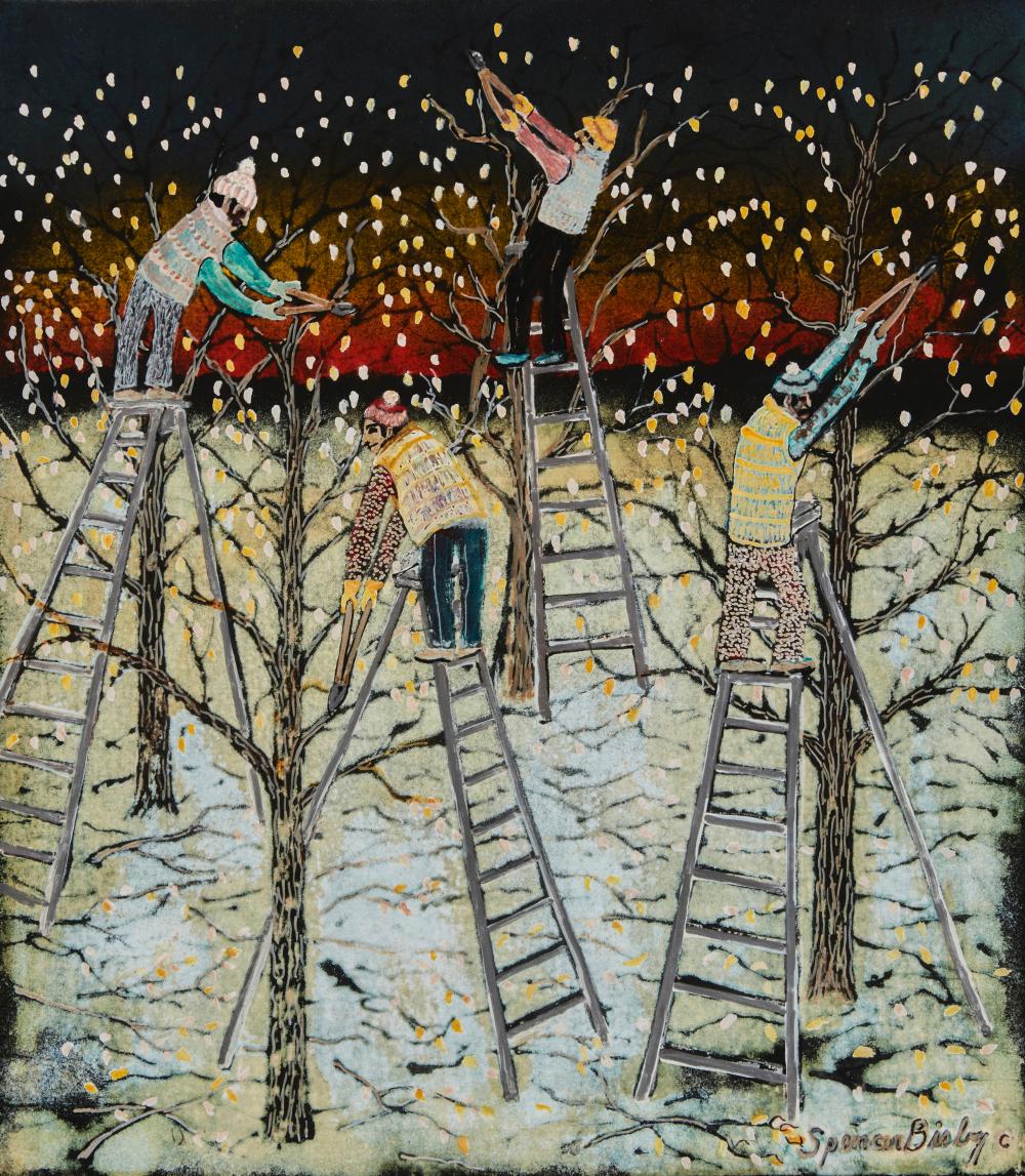 SPENCER BISBY (1908-1989), MEN ON