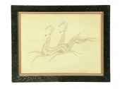 SPENCERIAN DRAWING.  American