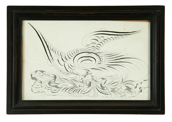 SPENCERIAN DRAWING.  Probably Ohio