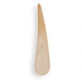 SPERM WHALE CARVED BONE SHOE H