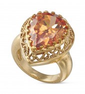 SPESSARTINE (GARNET) AND 14KT