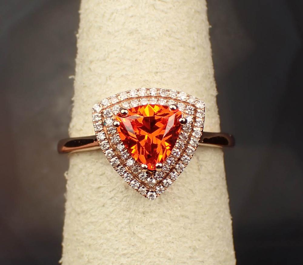 SPESSARTITE GARNET, DIAMOND AND