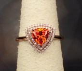 SPESSARTITE GARNET, DIAMOND AN