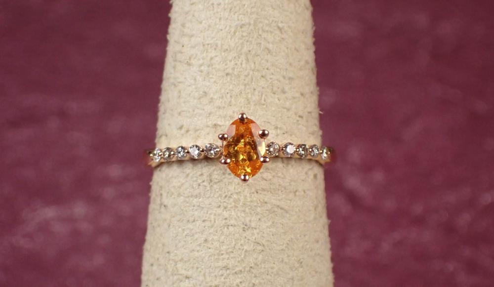 SPESSARTITE GARNET, DIAMOND AND