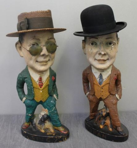 Spic & Span. Pair of Polychrome