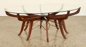 SPIDER GLASS TOP COFFEE TABLE