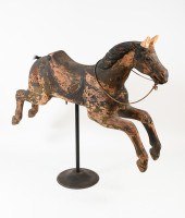 SPILLMAN BLACK CAROUSEL HORSE: