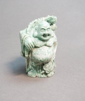 SPINACH GREEN HARDSTONE CARVED