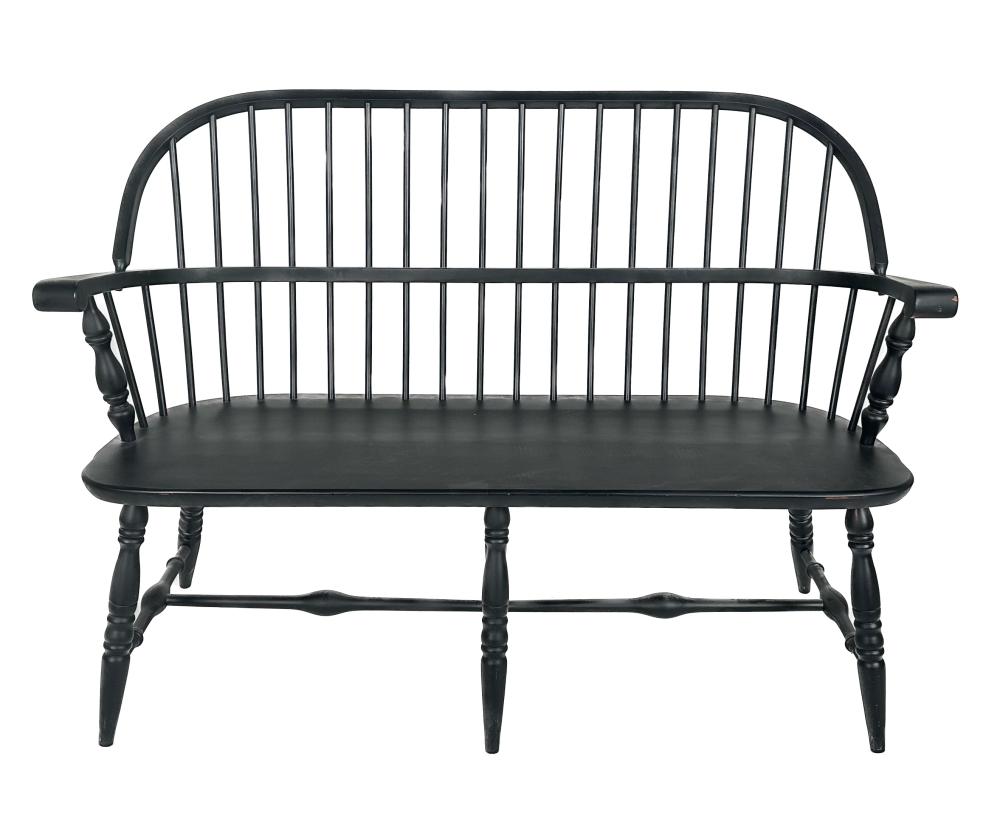 SPINDLE-BACK WINDSOR BENCH LATE