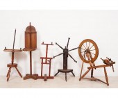 Spinning wheel in yellow paint