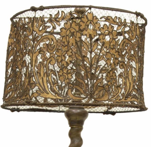SPIRAL METAL STANDING FLOOR LAMP,