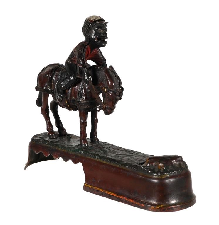 SPISE A MULE CAST IRON BANK"I