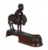 SPISE A MULE CAST IRON BANK"I