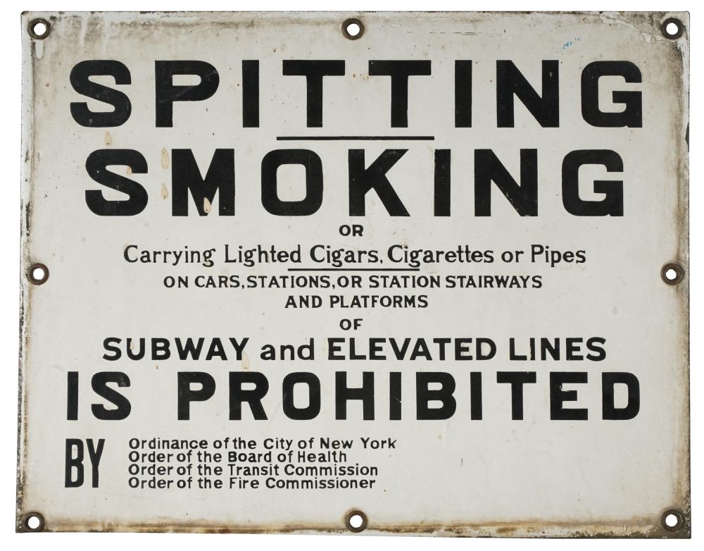 SPITTING & SMOKING PROHIBITED