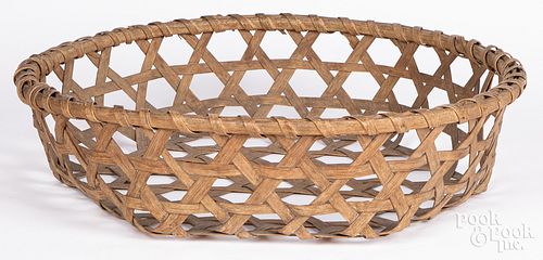 SPLINT CHEESE BASKET, 19TH C.Splint