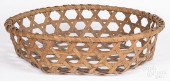SPLINT CHEESE BASKET, 19TH C.S