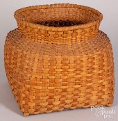 SPLINT GATHERING BASKET, 19TH