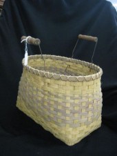 Split Oak Basket signed E. Wor