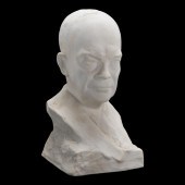 SPODE BISQUE BUST OF DWIGHT D.