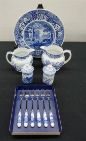 SPODE BLUE TRANSFER DECORATED