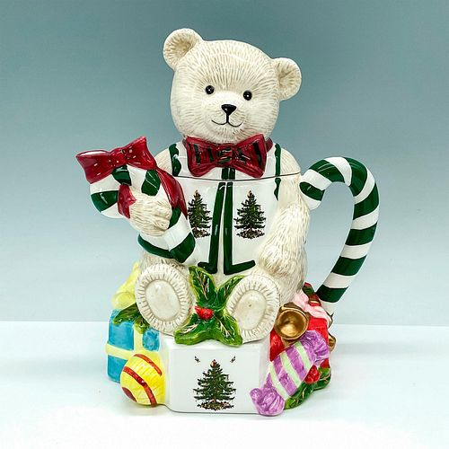 SPODE BONE CHINA FIGURAL TEAPOT,