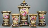 SPODE FLORAL DECORATED COBALT
