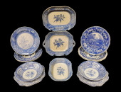 SPODE FLORAL PALE BLUE TRANSFE