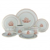 SPODE IRONSTONE RED TRADE WIND