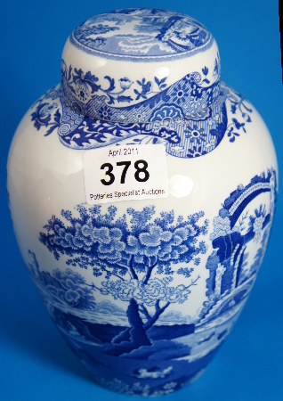 Spode Large Italian Blue and
