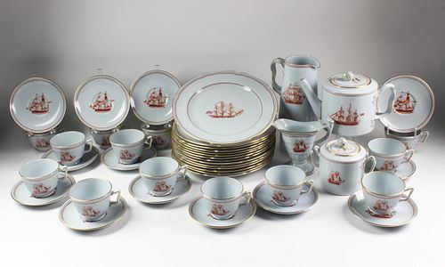 SPODE TRADE WINDS RED DINNER