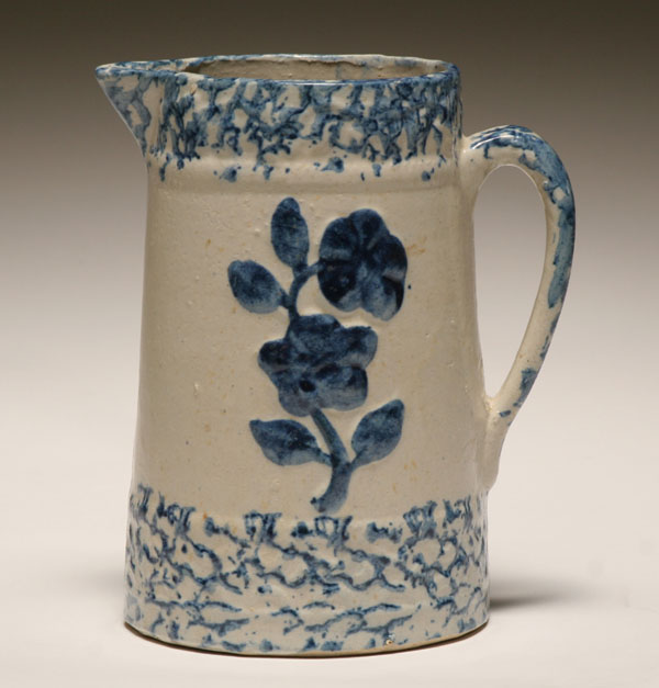 Sponge decorated stoneware